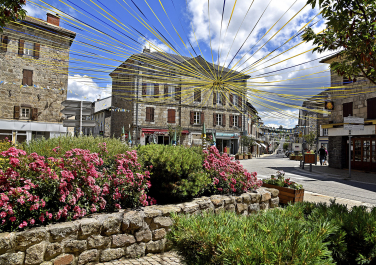 - © M. Pérès Place du village de Tence