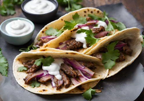 Tacos de chevreau à la lyonnaise