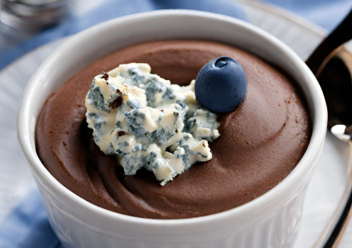 Mousse au chocolat au Bleu d’Auvergne AOP