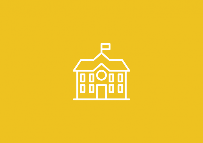 Pictogramme représentant un établissement scolaire - © Région Auvergne-Rhône-Alpes Pictogramme représentant un établissement scolaire