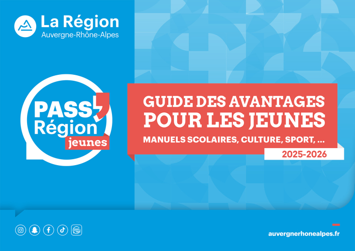 Couverture Guide avantages Pass'Région jeunes 2025-2026