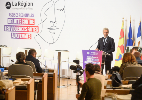 Discours d’introduction des premières Assises régionales de lutte contre les violences faites aux femmes par le président de la Région Laurent Wauquiez