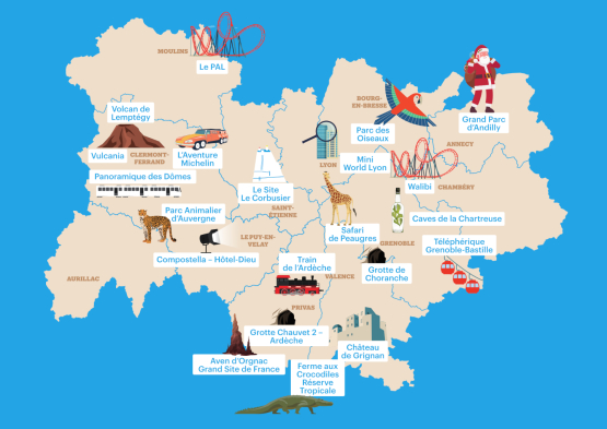 Carte des Sites Touristiques Emblématiques