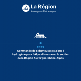 2022 : Commande de 5 dameuses et 3 bus à hydrogène pour l’Alpe d’Huez avec le soutien de la Région Auvergne-Rhône-Alpes